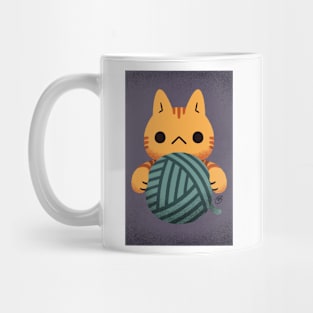 (Greeting Card) Yarn Kitty - Orange Mug